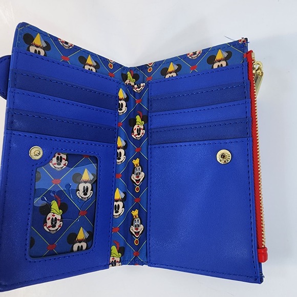 Loungefly Disney Brave Little Tailor Mickey and Minnie Bifold Wallet - Picture 6 of 8